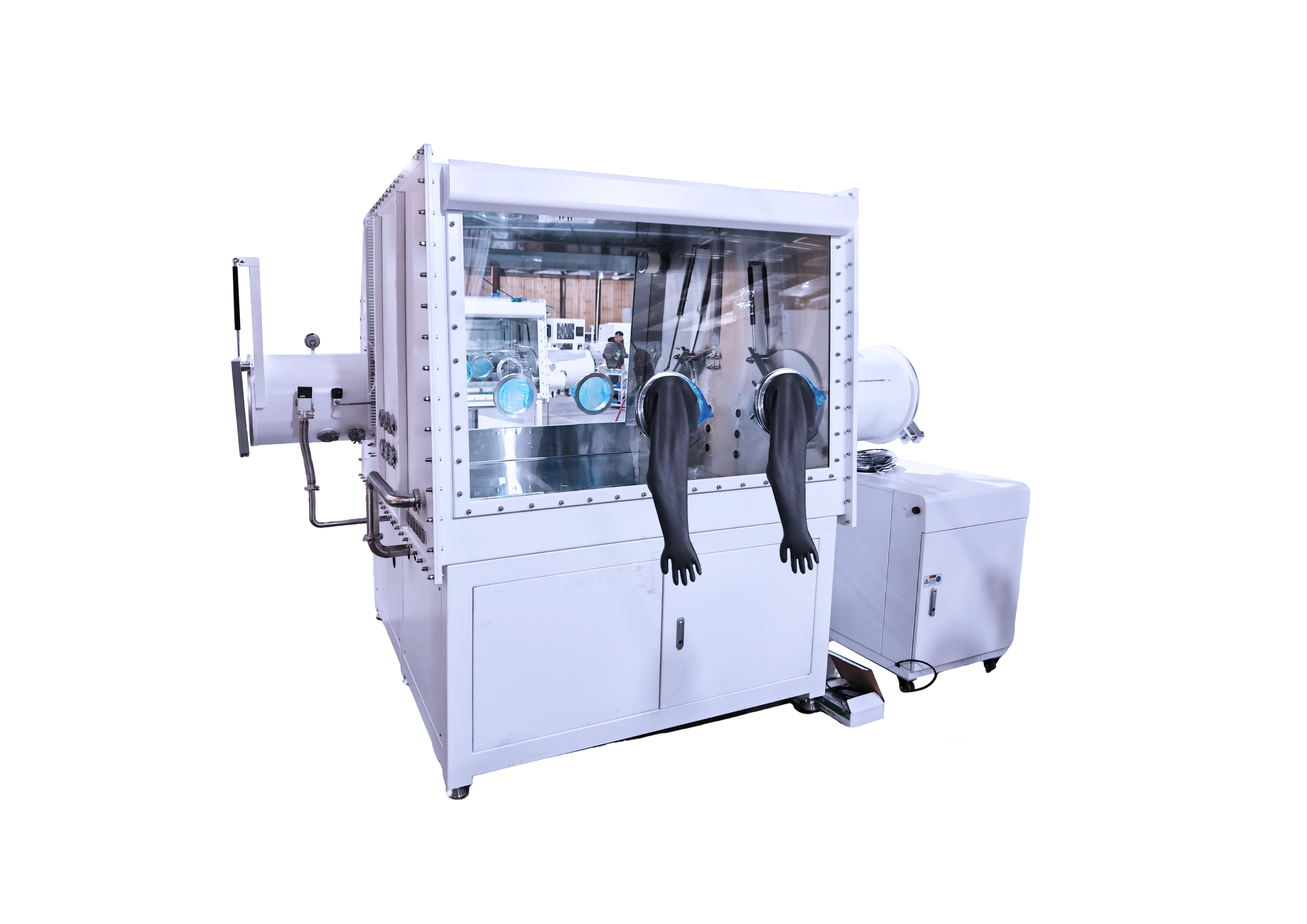 粉体材料-双面大单仓三过渡舱手套箱