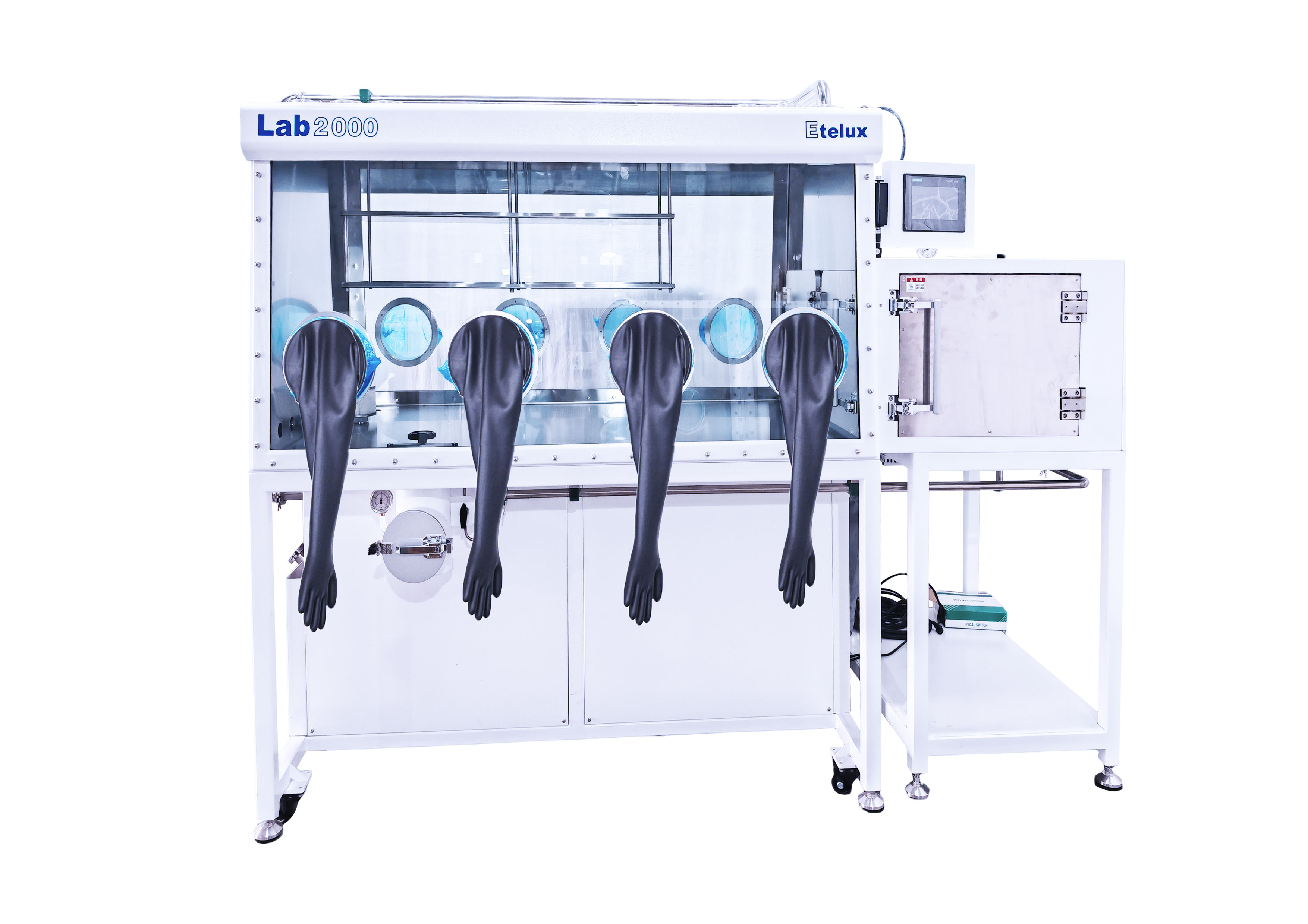 双面四工位集成双烘箱带小过渡舱手套箱